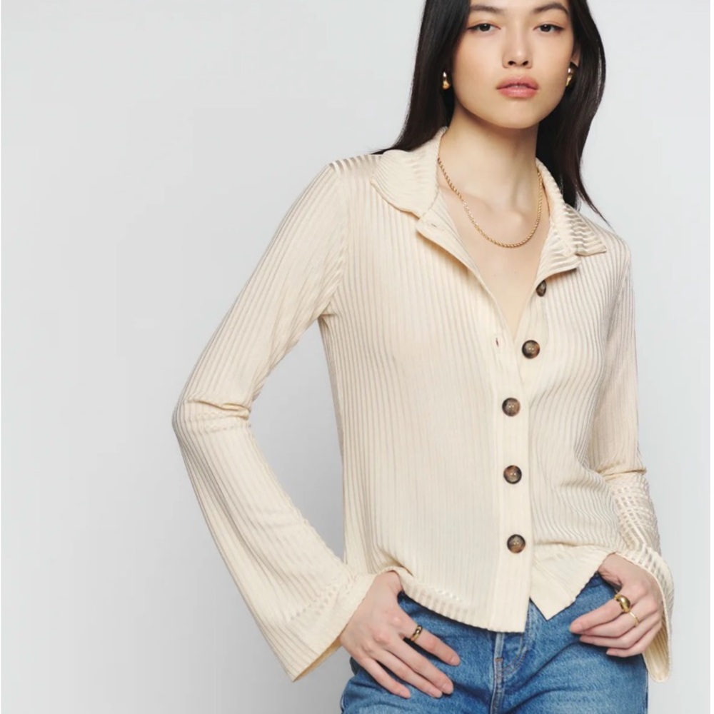 Reformation Long Sleeved Knit Top